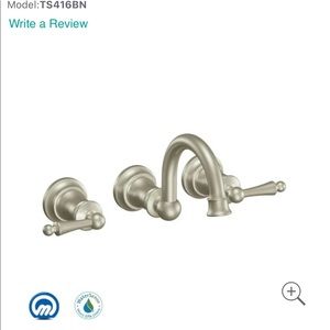 Moen Two handle wall mount bathroom faucet